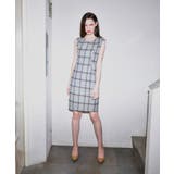グレー | CHECK WOOL DRESS | My shawty
