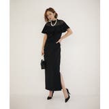 ブラック | DOT FRILL DRESS | My shawty