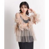 ベージュ | FRILL TULE TOP | My shawty