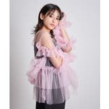 ピンク | FRILL TULE TOP | My shawty