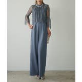ブルー | HIGHT NECK LACE PANTS DRESS | My shawty