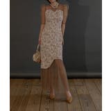ベージュ | JAQURD DOKING DRESS | My shawty