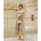 ベージュ×ブラウン | JASMINE LACE DAY DRESS | My shawty
