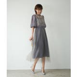 ラベンダー | LACE COMBI PLEATS DRESS | My shawty