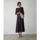 パープル | LOWYA LACE MIDI DRESS | My shawty