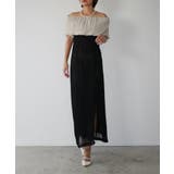 ブラック×ベージュ | OFF SHOULDER DOCIKNG DRESS | My shawty