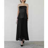ブラック | PEPLUM DOCKING DRESS | My shawty