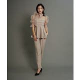 ベージュ | RIBON ORGANDY SET UP | My shawty