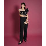 ブラック | TULE MOTIF PANTS DRESS | My shawty