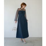 ネイビー | TWIST SHEER DRESS | My shawty