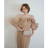 シャンパンゴールド | VOLUME RAFFLE DRESS | My shawty