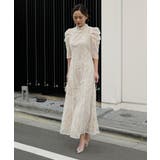 FRINGE LACE FLARE DRESS | My shawty | 詳細画像4 
