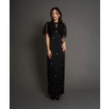 ブラック | SATIN BIJOU SET DRESS | My shawty