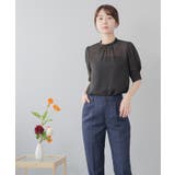 ブラック | ブラウス 半袖 レディース | Festinalente