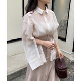 【one after another NICE CLAUP】シアロングシャツ | NICE CLAUP OUTLET | 詳細画像2