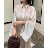 【one after another NICE CLAUP】シアロングシャツ | NICE CLAUP OUTLET | 詳細画像3