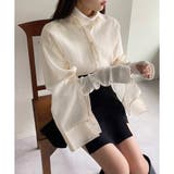 アイボリー | 【one after another NICE CLAUP】シアロングシャツ | NICE CLAUP OUTLET