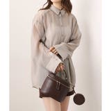 グレー系 | 【one after another NICE CLAUP】シアロングシャツ | NICE CLAUP OUTLET