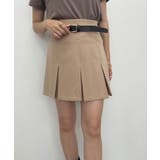 【one after another】ベルト付きプリーツミニスカート | NICE CLAUP / OLIVE des OLIVE　OUTLET | 詳細画像1 