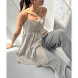 グレージュ | サテンレースビスチェ | OLIVE des OLIVE OUTLET