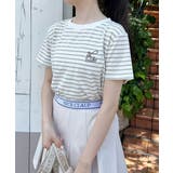 【one after another】ワンポイント刺繍T | NICE CLAUP / OLIVE des OLIVE OUTLET | 詳細画像2