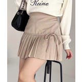【one after another】リボン付きプリーツスカート | NICE CLAUP / OLIVE des OLIVE OUTLET | 詳細画像1