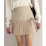 【one after another】リボン付きプリーツスカート | NICE CLAUP / OLIVE des OLIVE OUTLET | 詳細画像2