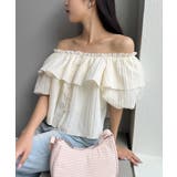 肩リボンフリルブラウス | NICE CLAUP / OLIVE des OLIVE　OUTLET | 詳細画像4 