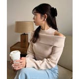 【one after another】肩あきオフショルニット | NICE CLAUP / OLIVE des OLIVE OUTLET | 詳細画像29