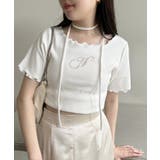 チョーカー付き ストーンロゴテレコトップス | NICE CLAUP / OLIVE des OLIVE OUTLET | 詳細画像11