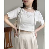 チョーカー付き ストーンロゴテレコトップス | NICE CLAUP / OLIVE des OLIVE OUTLET | 詳細画像12