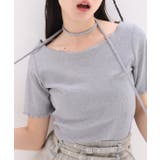 チョーカー付き ストーンロゴテレコトップス | NICE CLAUP / OLIVE des OLIVE OUTLET | 詳細画像19