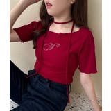 チョーカー付き ストーンロゴテレコトップス | NICE CLAUP / OLIVE des OLIVE OUTLET | 詳細画像30