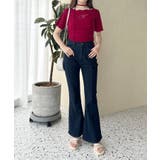 チョーカー付き ストーンロゴテレコトップス | NICE CLAUP / OLIVE des OLIVE OUTLET | 詳細画像32