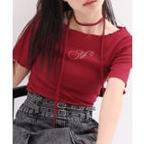 チョーカー付き ストーンロゴテレコトップス | NICE CLAUP / OLIVE des OLIVE OUTLET | 詳細画像33