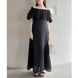 ブラック | 【one after another】袖ボリュームワンピ | NICE CLAUP / OLIVE des OLIVE OUTLET