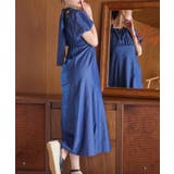 ブルー | 【one after another】袖ボリュームワンピ | NICE CLAUP / OLIVE des OLIVE OUTLET