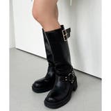 ブラック | 【one after another】バイカーブーツ | NICE CLAUP / OLIVE des OLIVE　OUTLET