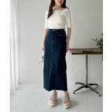 デニムスカート SML展開 | NICE CLAUP / OLIVE des OLIVE　OUTLET | 詳細画像17 