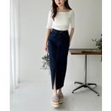 デニムスカート SML展開 | NICE CLAUP / OLIVE des OLIVE　OUTLET | 詳細画像18 
