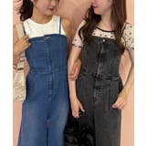 デニムサロペット SM展開 | NICE CLAUP / OLIVE des OLIVE OUTLET | 詳細画像1