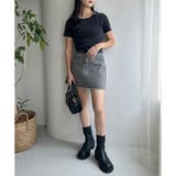 【one after another】カットオフミニスカート | NICE CLAUP / OLIVE des OLIVE OUTLET | 詳細画像15