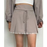 【one after another】裾レースプリーツミニスカート | NICE CLAUP / OLIVE des OLIVE OUTLET | 詳細画像1