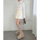 【one after another】マチ入りフレアミニスカート | NICE CLAUP / OLIVE des OLIVE　OUTLET | 詳細画像4 