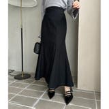 ブラック | ロングマーメイドスカート SM展開 | NICE CLAUP / OLIVE des OLIVE　OUTLET