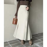 ベージュ | ロングマーメイドスカート SM展開 | NICE CLAUP / OLIVE des OLIVE　OUTLET