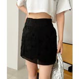 ブラック | 【one after another】レース巻きスカートSETショーパン | NICE CLAUP / OLIVE des OLIVE　OUTLET