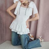 【one after another】肩リボンバックレースアップチュニック | NICE CLAUP / OLIVE des OLIVE OUTLET | 詳細画像3