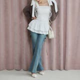 【one after another】肩リボンバックレースアップチュニック | NICE CLAUP / OLIVE des OLIVE OUTLET | 詳細画像7