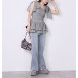 【one after another】肩リボンバックレースアップチュニック | NICE CLAUP / OLIVE des OLIVE OUTLET | 詳細画像12